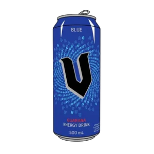 v blue energy drink 500 ml